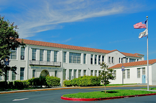 The Martinez Junior High School is an award-winning Spanish Revival structure built in 1931.